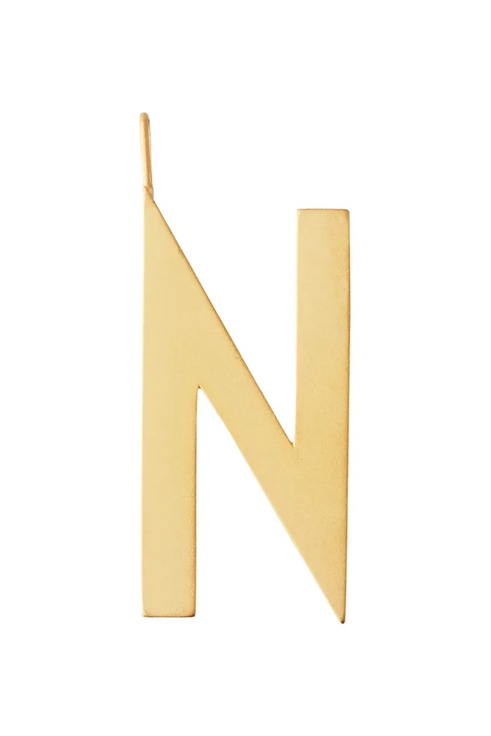 Pozlacený stříbrný přívěsek Design Letters stříbro zlatá 90201001N