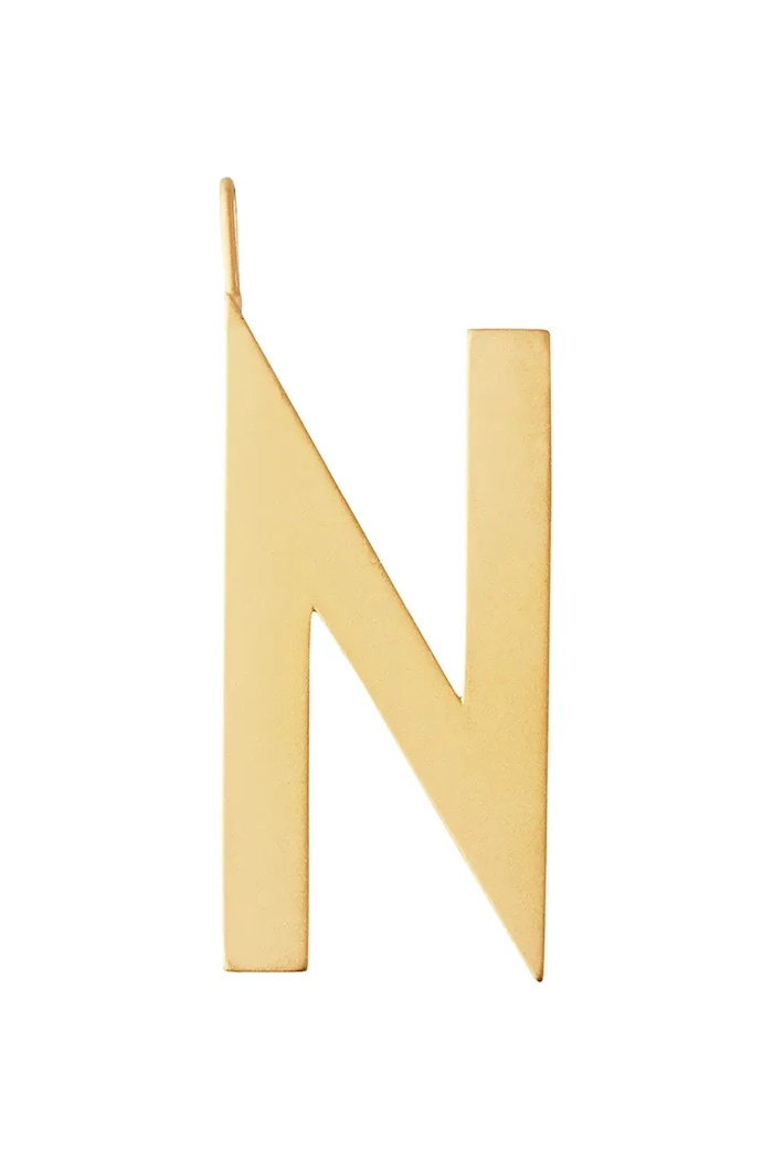 Pozlacený stříbrný přívěsek Design Letters stříbro zlatá 90201001N
