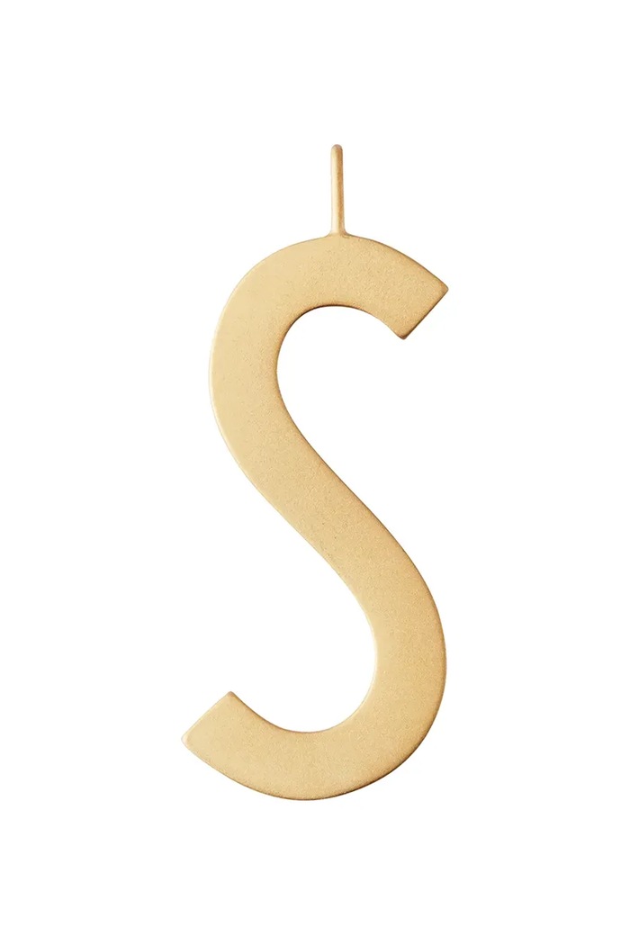 Επιχρυσωμένο ασημένιο μενταγιόν Design Letters ασήμι χρυσαφί 90201001S