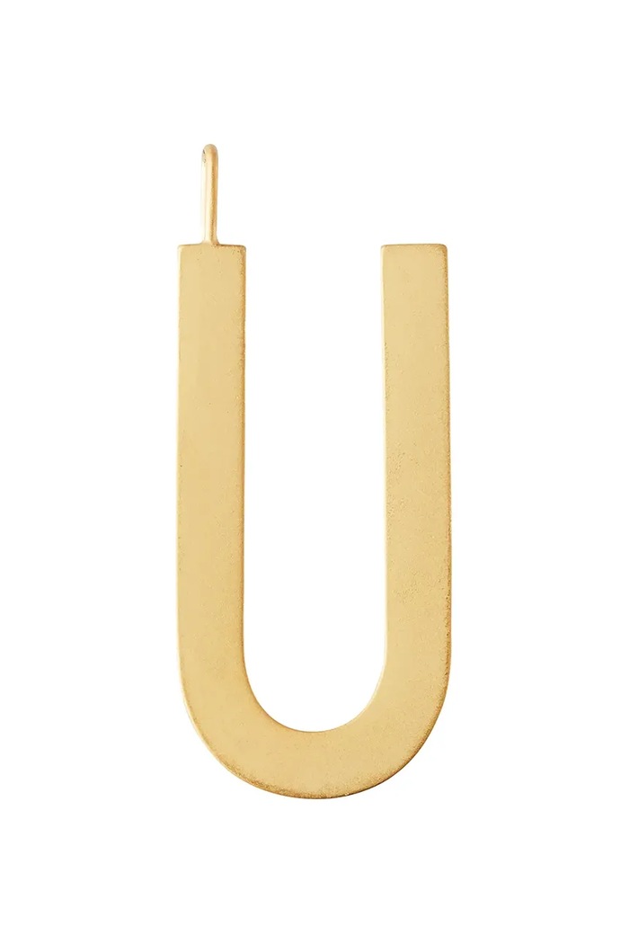 Επιχρυσωμένο ασημένιο μενταγιόν Design Letters ασήμι χρυσαφί 90201001U