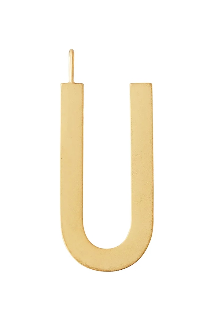 Επιχρυσωμένο ασημένιο μενταγιόν Design Letters ασήμι χρυσαφί 90201001U