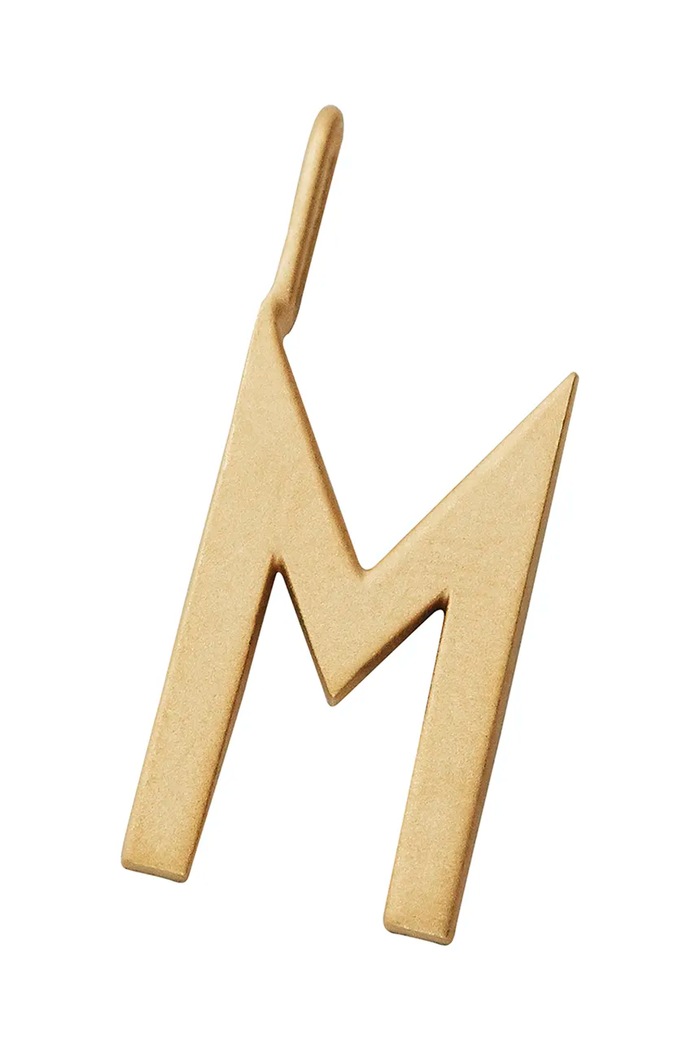 Επιχρυσωμένο ασημένιο μενταγιόν Design Letters ασήμι χρυσαφί 90201544M