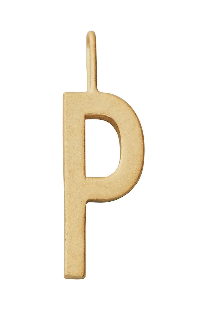Privjesak od pozlaćenog srebra Design Letters srebro zlatna 90201544P