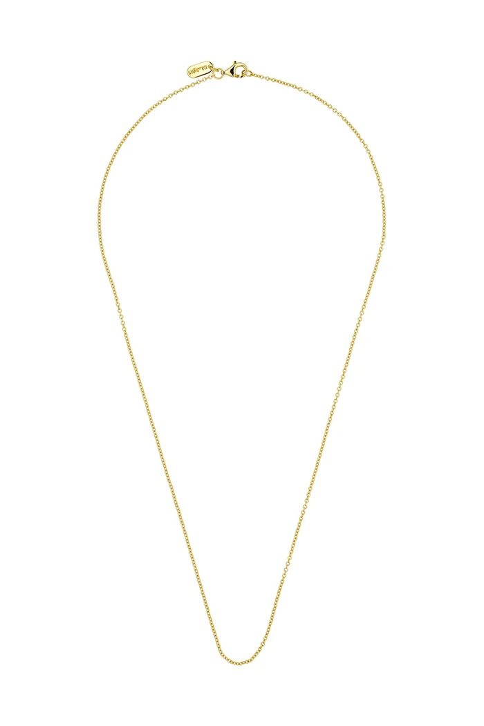 Pozlacený stříbrný náhrdelník Design Letters stříbro zlatá 90101010GOLD