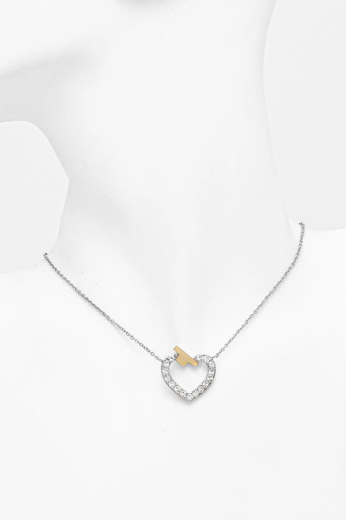 Ogrlica Trussardi T-LOGO srebrna TJAXC44