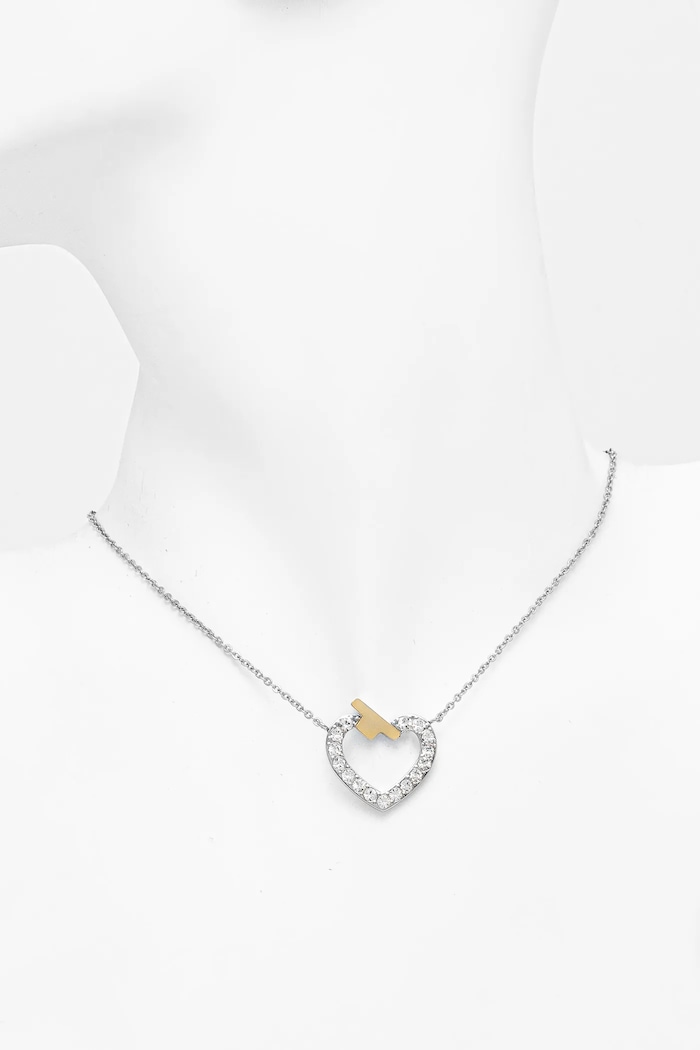 Ogrlica Trussardi T-LOGO srebrna TJAXC44