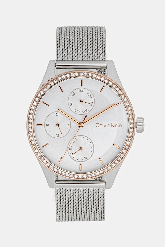 Calvin Klein zegarek srebrny 25100010