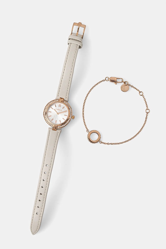 Furla Hodinky a náramek Furla béžová FGWJ001BU