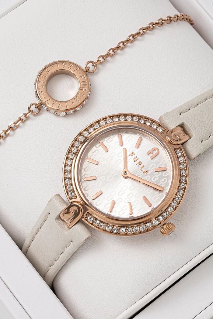 Hodinky a náramek Furla Furla FGWJ001BU béžová