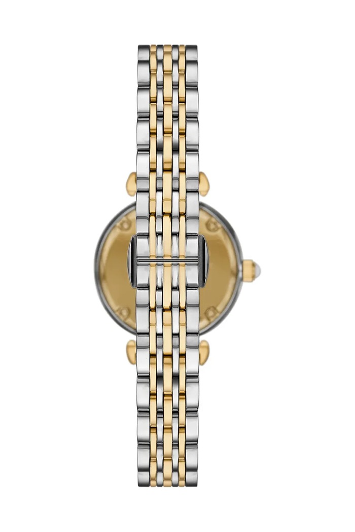 Emporio Armani Zegarek i bransoletka GIANNI T-BAR AR80078SET srebrny AA00