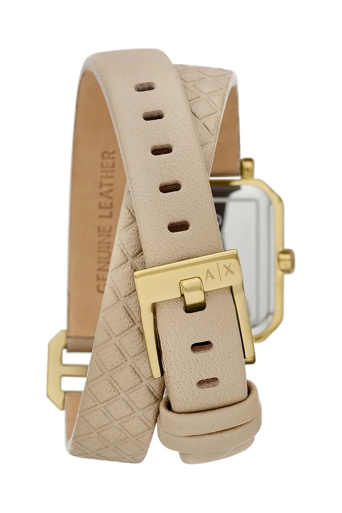 Armani Exchange zegarek LEILA AX5728 beżowy AA00