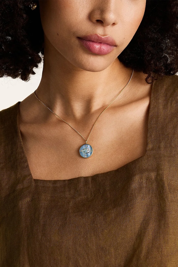 Fossil colier JEWELRY JF04841710 albastru