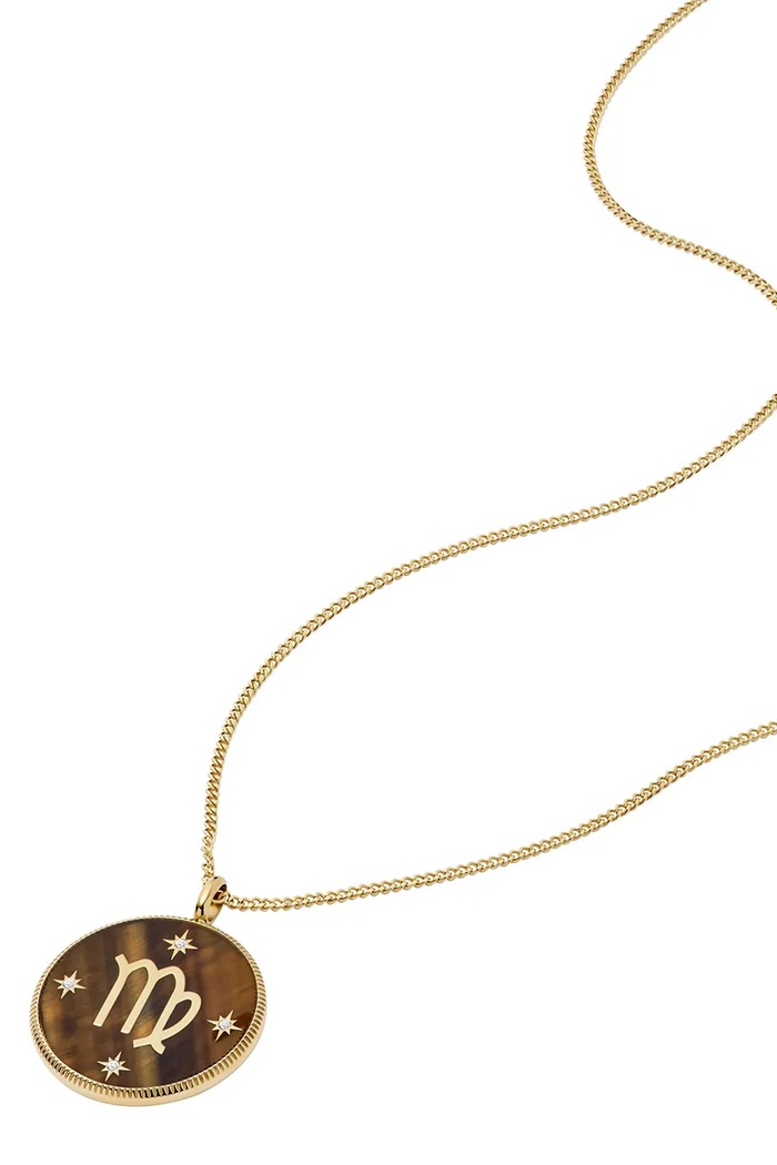 Fossil Колие Fossil JEWELRY JF04843710 кафяв AA00