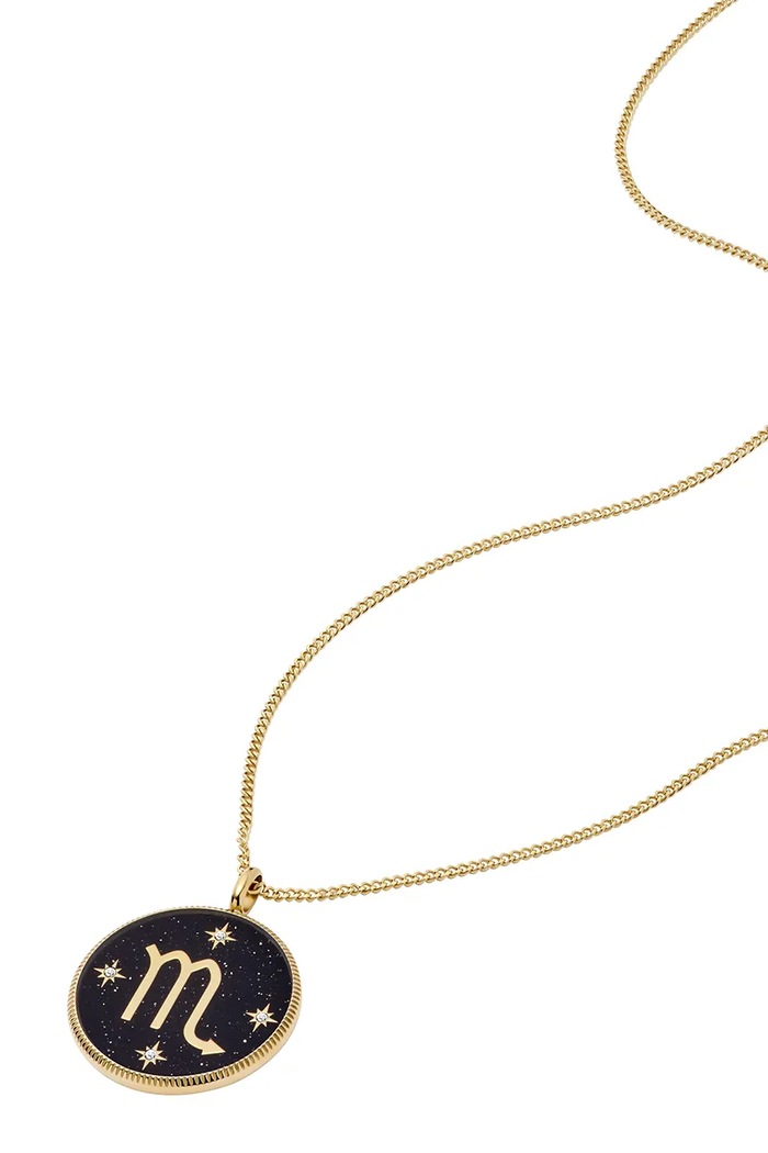 Fossil colier JEWELRY JF04845710 negru AA00