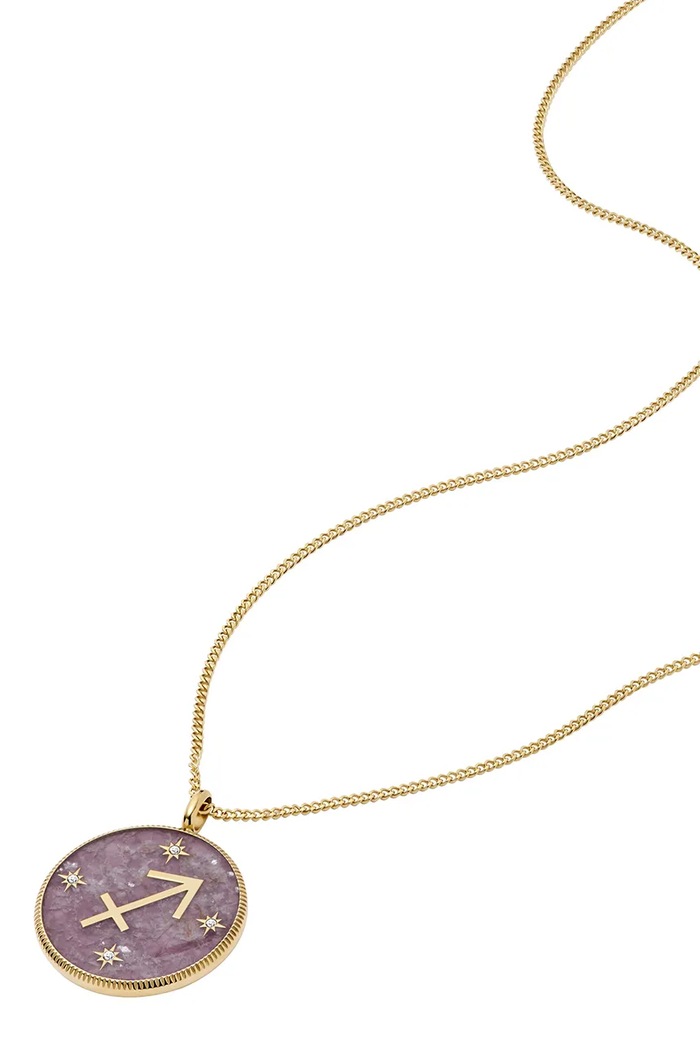 Fossil colier JEWELRY JF04846710 verde AA00