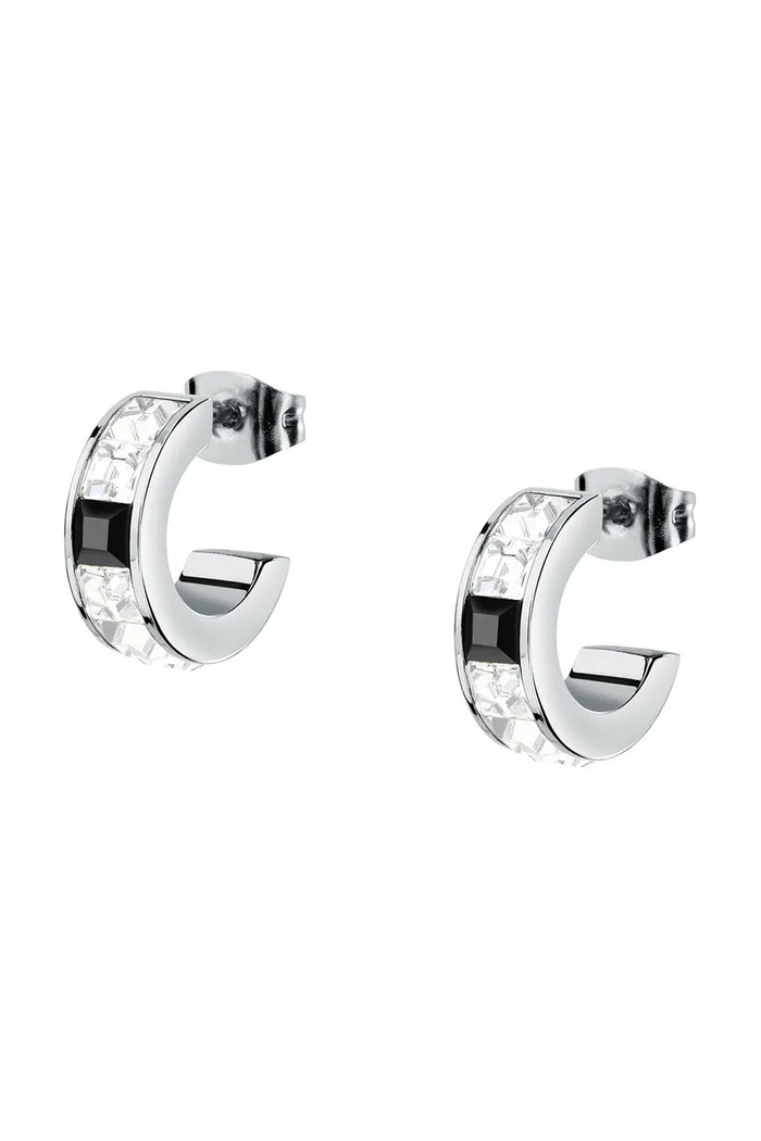 Karl Lagerfeld cercei zirconiu cubic argintiu KLAYC38