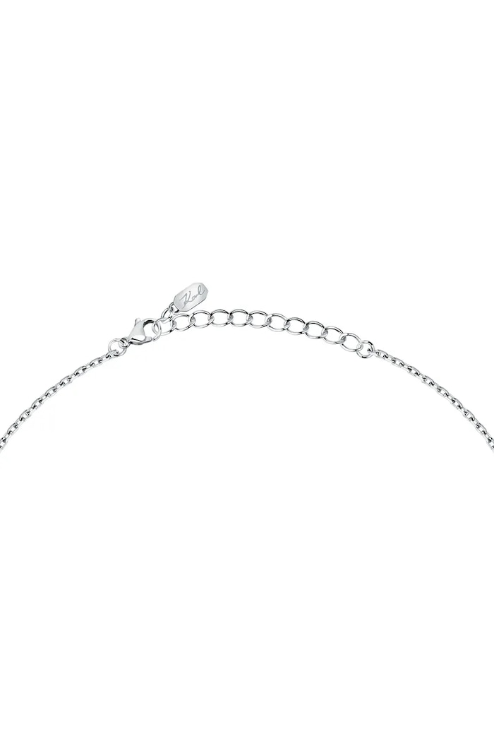 Accesorii Karl Lagerfeld colier KLAYD07 argintiu