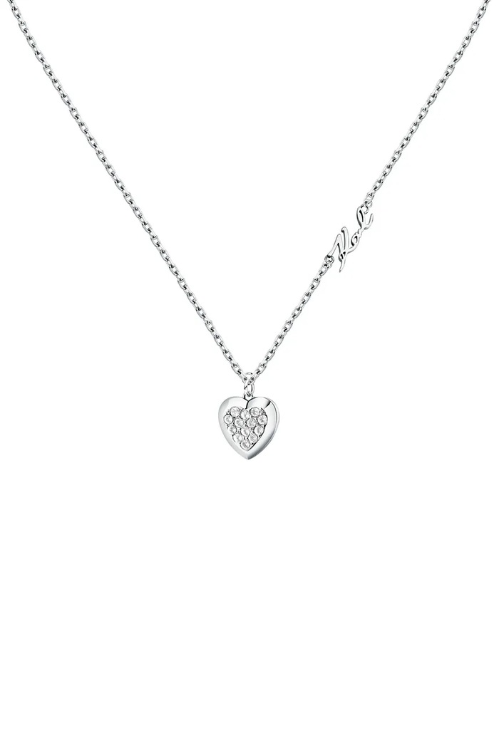 Karl Lagerfeld colier zirconiu cubic argintiu KLAYD09