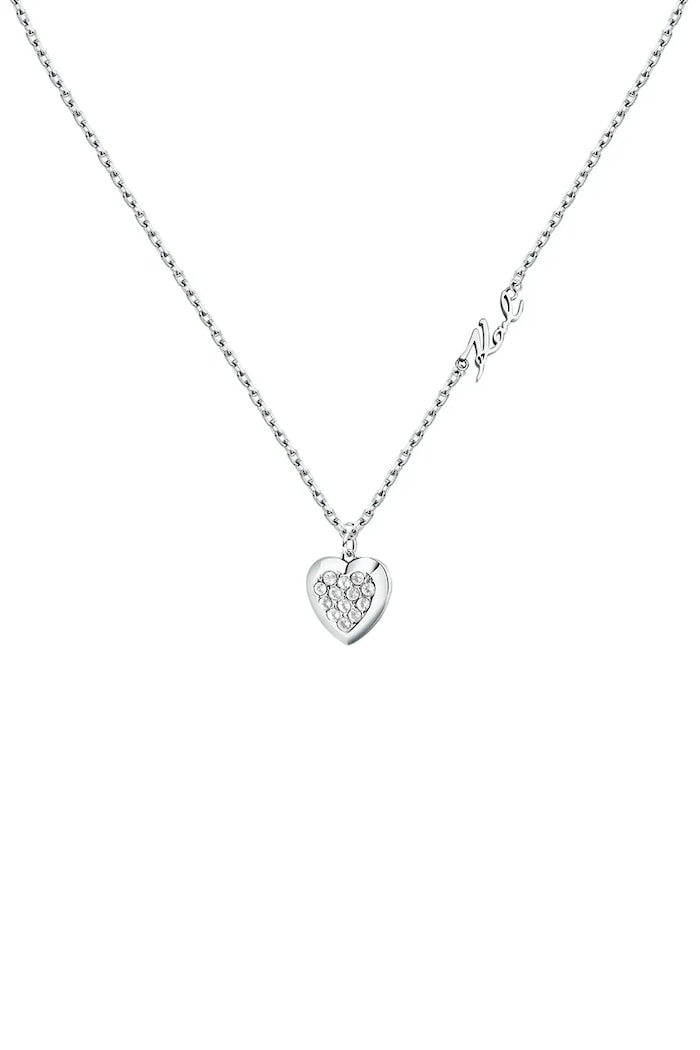 Karl Lagerfeld colier zirconiu cubic argintiu KLAYD09