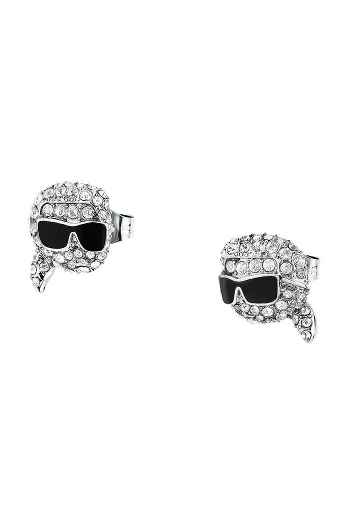 Karl Lagerfeld cercei zirconiu cubic argintiu KLAYD20