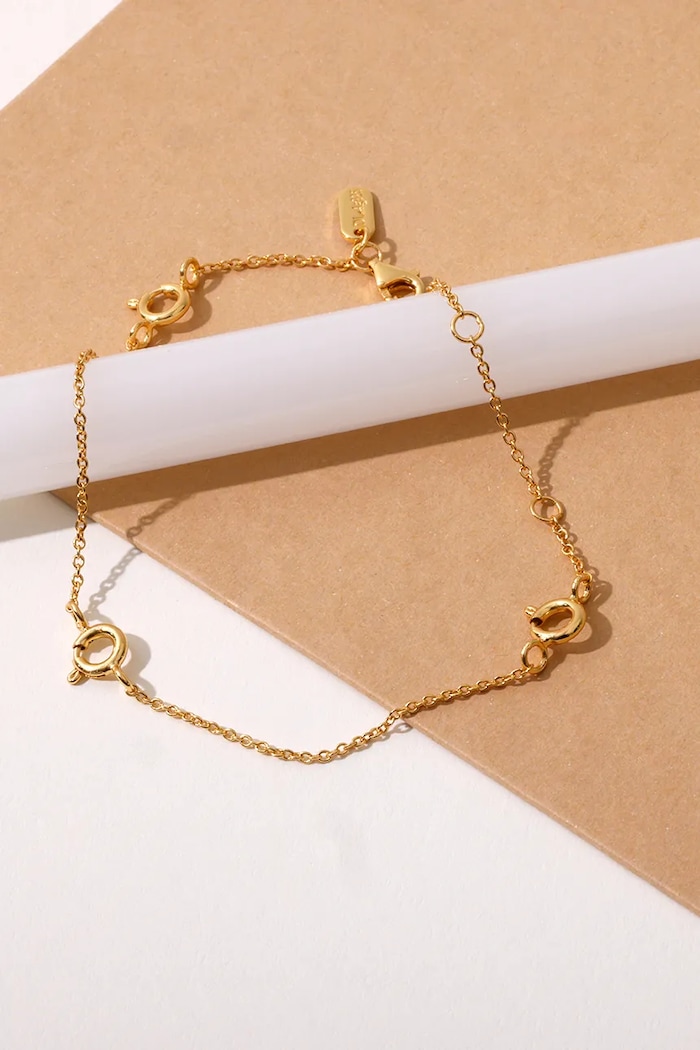 Design Letters brățară din argint placat cu aur 90506002GOLD aur AA00