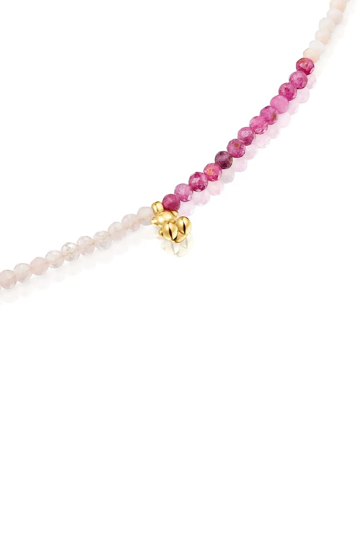Náhrdelník s prírodnými kameňmi Tous 1004273000 ružová AA00