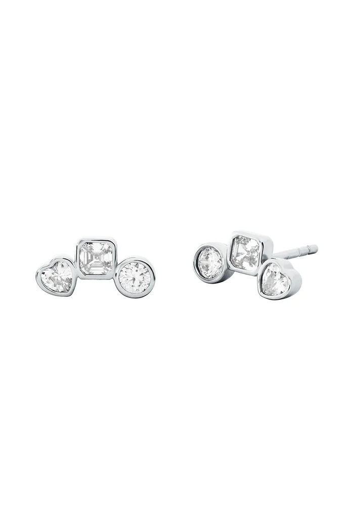 Accesorii Michael Kors colier si cercei din argint MKC1767SET argintiu