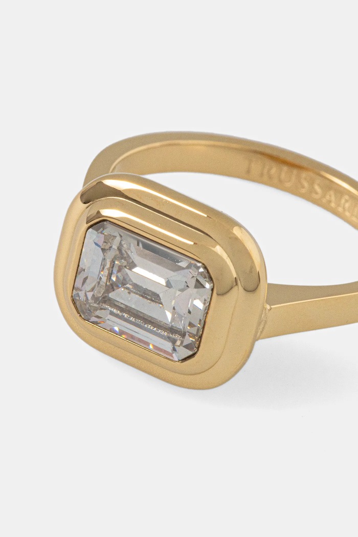 Prstýnek Trussardi T-DESIGN TJAXA290 zlatá AA00