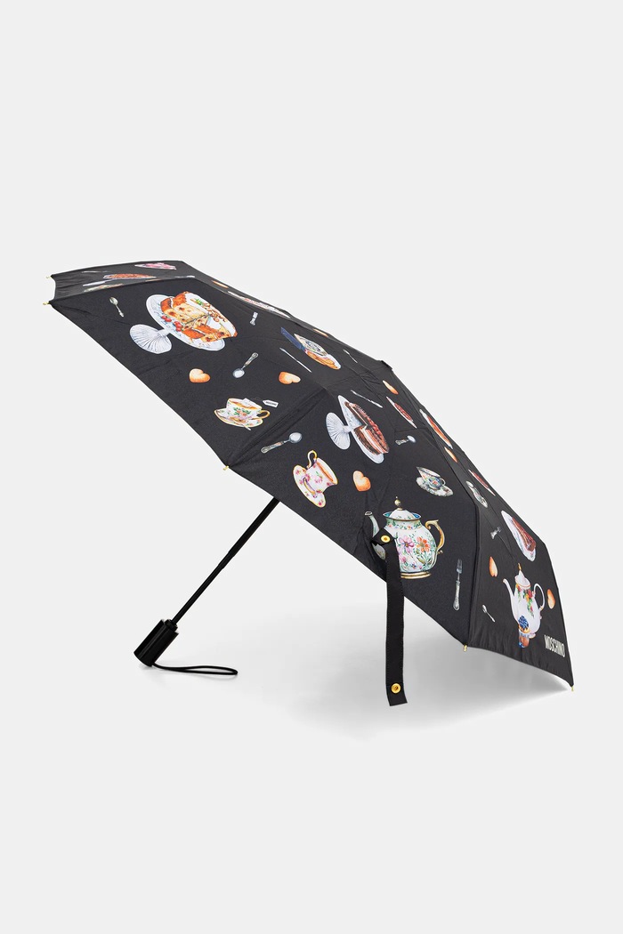 Moschino umbrelă negru 8953.openclose
