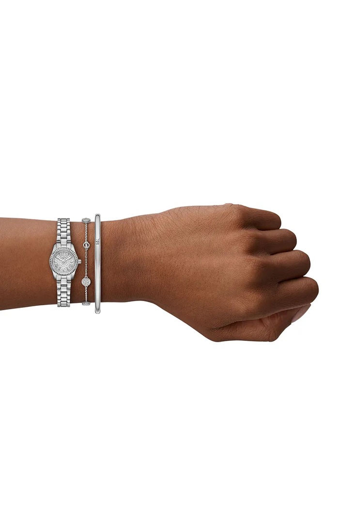 Michael Kors ceas și bratari argintiu MK4948SET