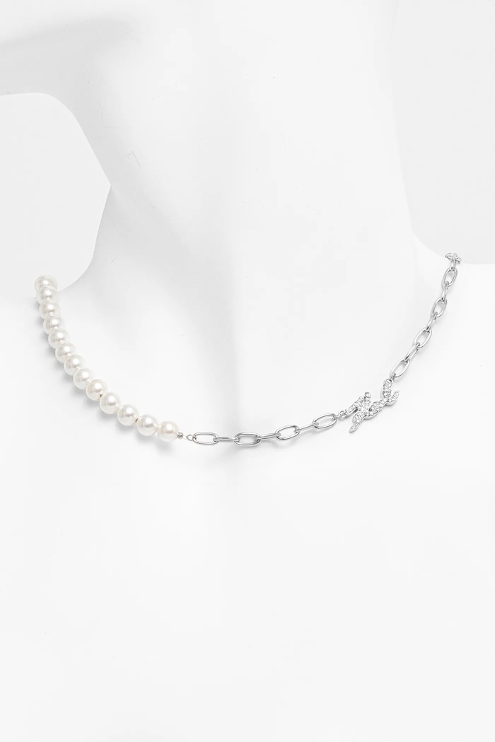 Accesorii Karl Lagerfeld colier KLAYR03 argintiu