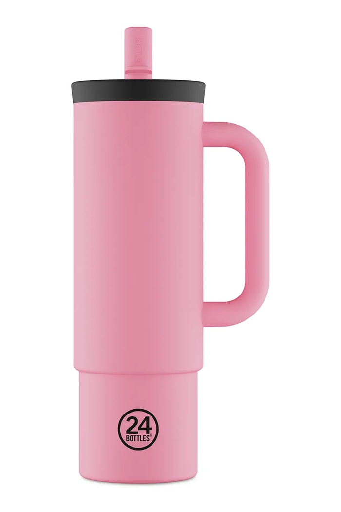 Termo lonček 24bottles Straw 800ml Flamingo roza Straw.800.Flamingo