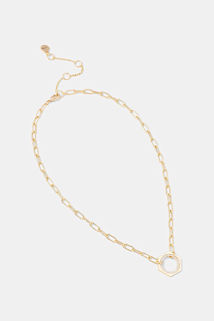 Náhrdelník Dkny zirkonie zlatá 04N00339