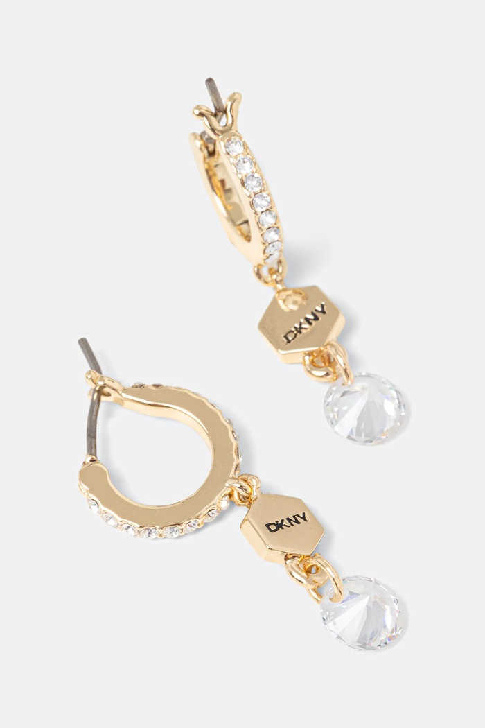 Náušnice Dkny zirkonie zlatá 04G00884