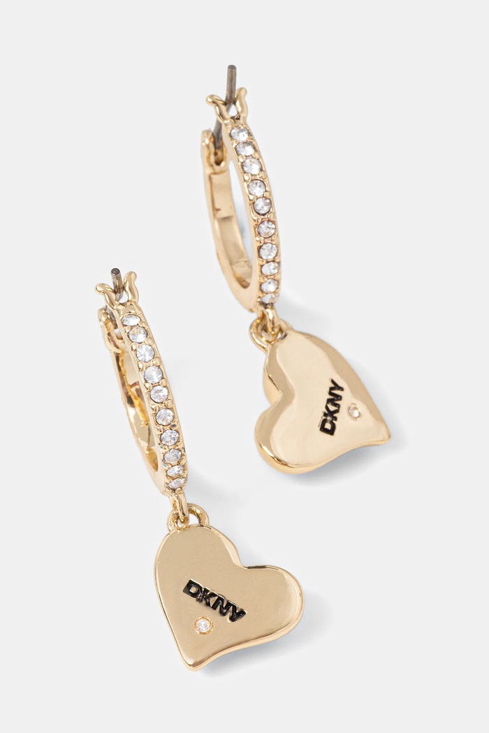 Náušnice Dkny zirkonie zlatá 04G00887