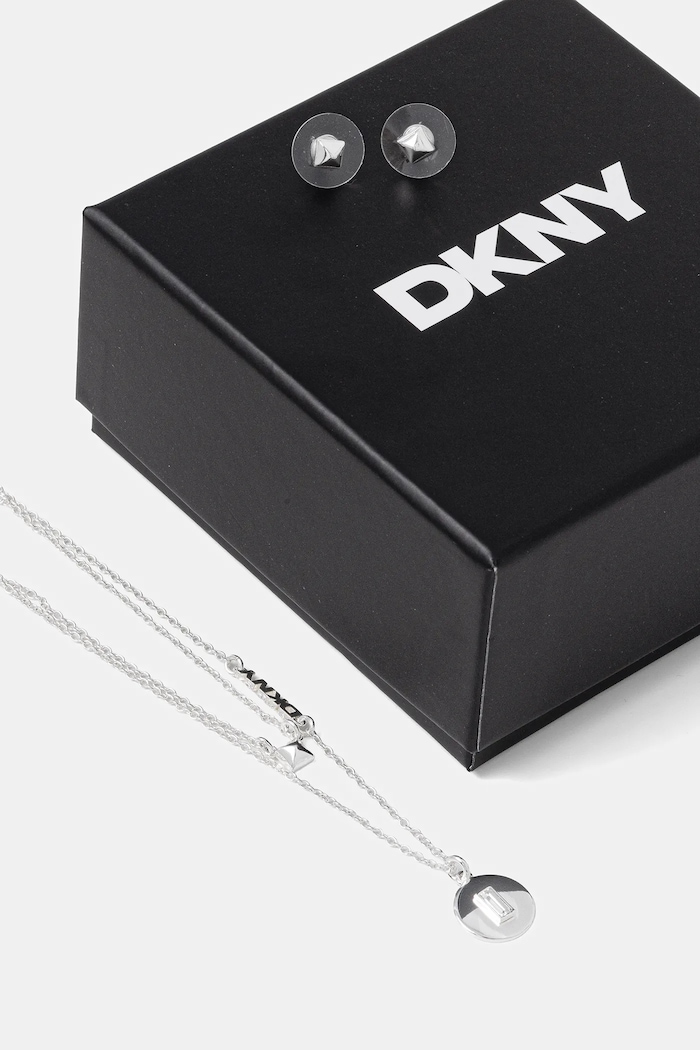 Ogrlica i naušnice Dkny srebrna 04S00104