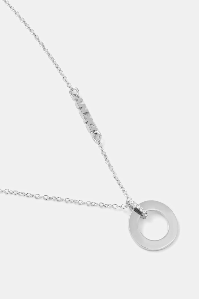 Κολιέ και σκουλαρίκια Dkny 04S00102 ασημί AW25