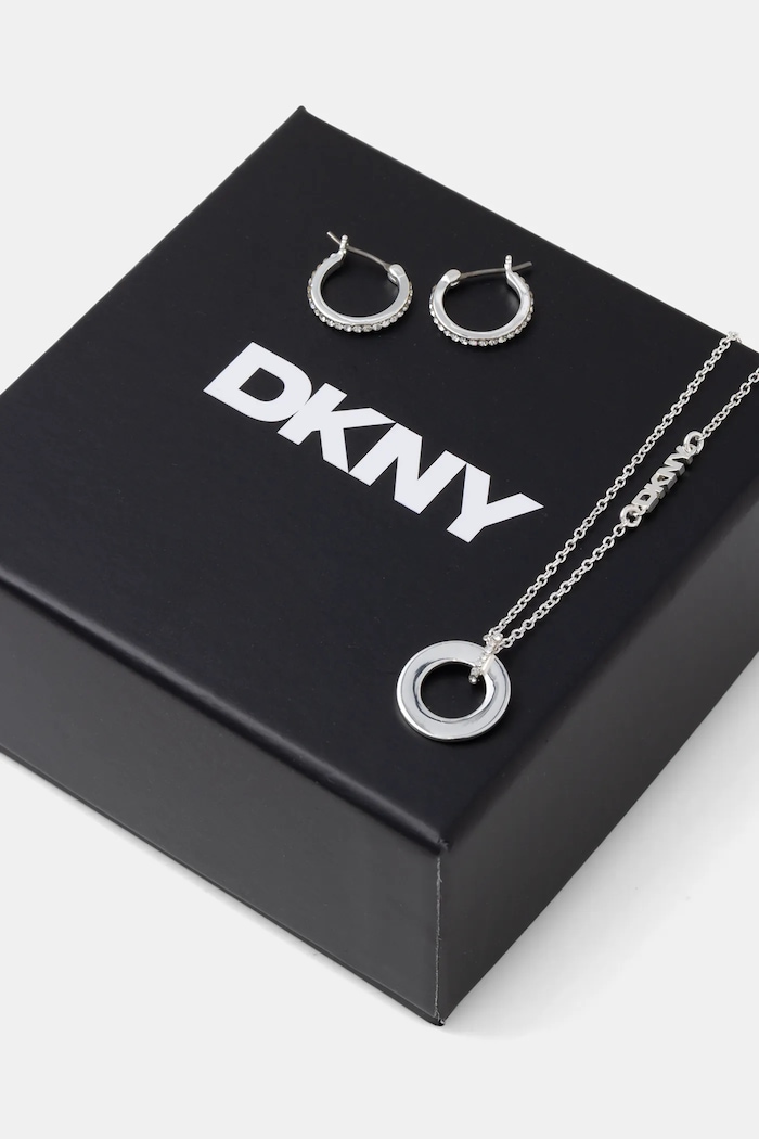 Κολιέ και σκουλαρίκια Dkny 04S00102 ασημί