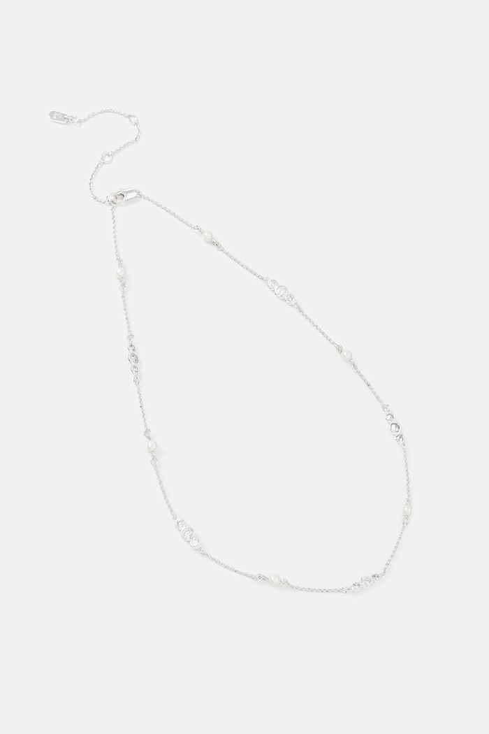 Κολιέ Lauren Ralph Lauren ζιρκόνια ασημί 14N00761