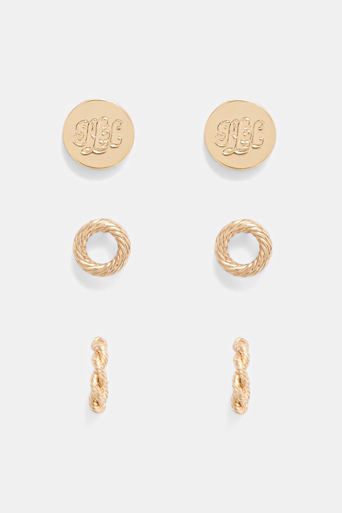 Náušnice Lauren Ralph Lauren 3-pack 3-pack zlatá 14G01352