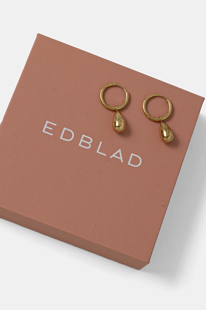 Accesorii EDBLAD cercei placați cu aur Drop Mini 130605 aur
