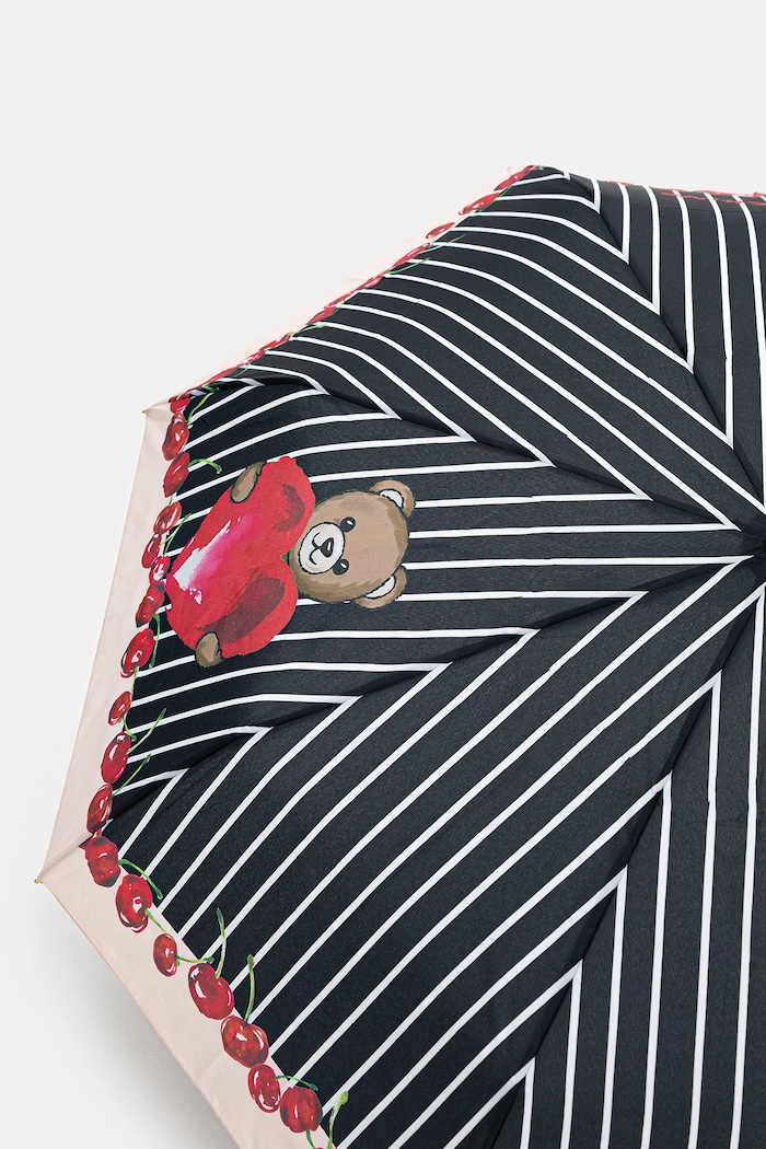 Akcesoria Moschino Parasol 8712.openclose czarny
