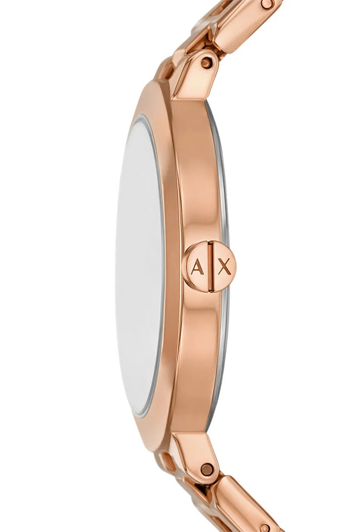 Armani Exchange zegarek i bransoletka złoty AX7175SET