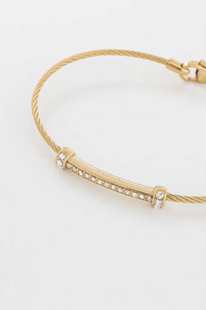 Аксесоари Guess Гривна женска от неръждаема стомана KALYBE JUBB05.396JW злато