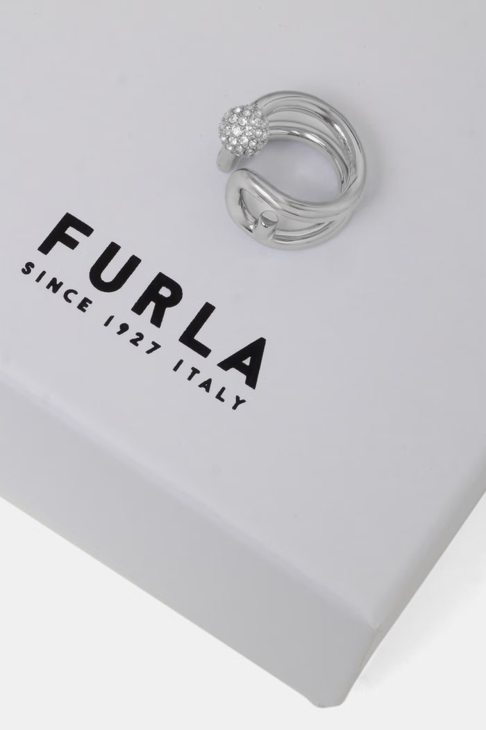 Doplňky Furla dámský kovový prstýnek s kubickým zirkonem FJ1304RT2 stříbrná