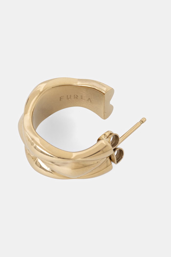 Dodaci Naušnice Furla FJ1504ETU zlatna
