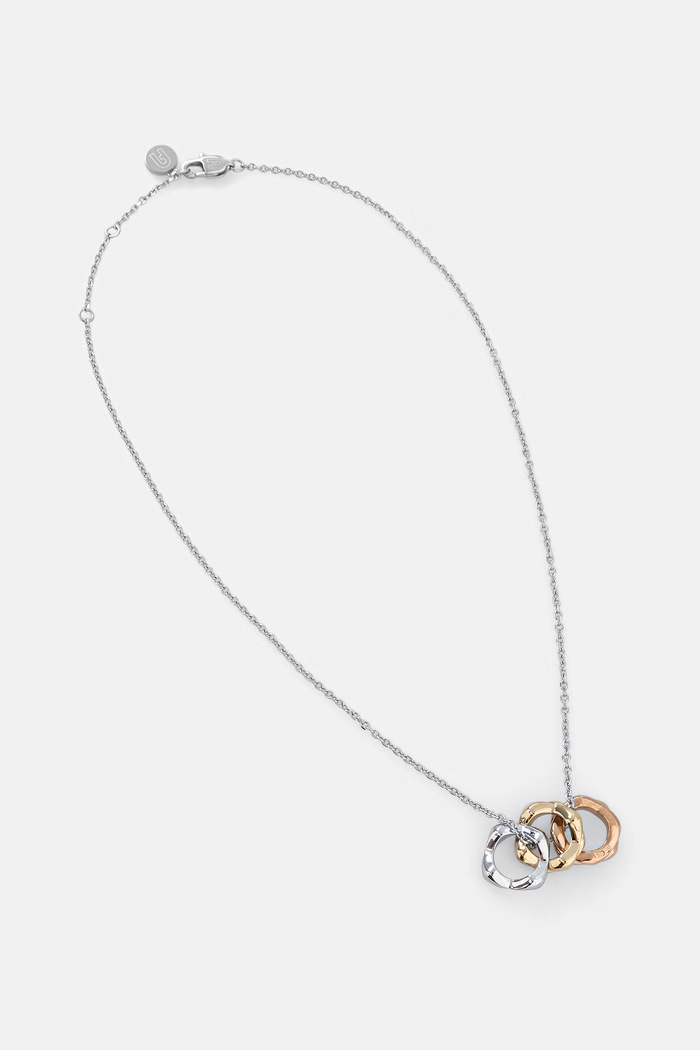 Furla naszyjnik z zawieszką damski metalowy srebrny FJ1514NTU