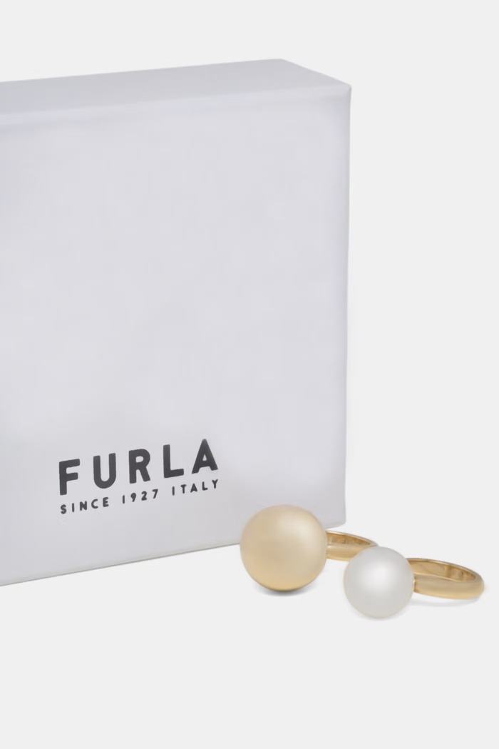 Doplňky Furla prstýnek dámský 2-pack FJ1606RT4 zlatá