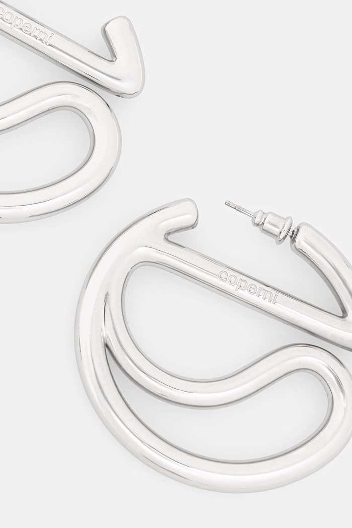 Coperni C Logo сережки металеві жіночі COPBI38F8002 срібний AA00