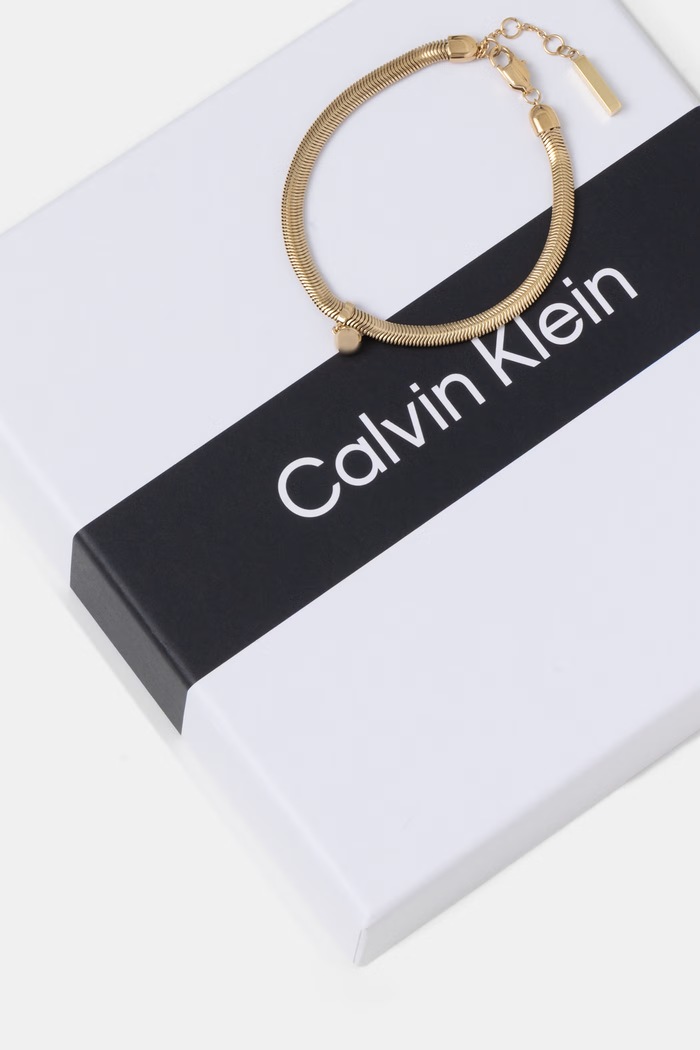 Αξεσουάρ Calvin Klein βραχιόλι γυναικείο μεταλλικό 35000959 χρυσαφί